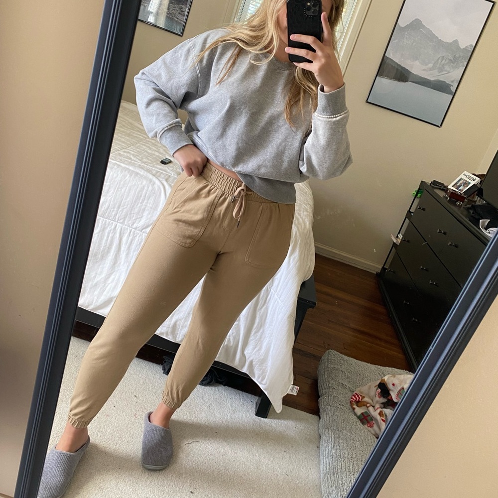 Tan joggers